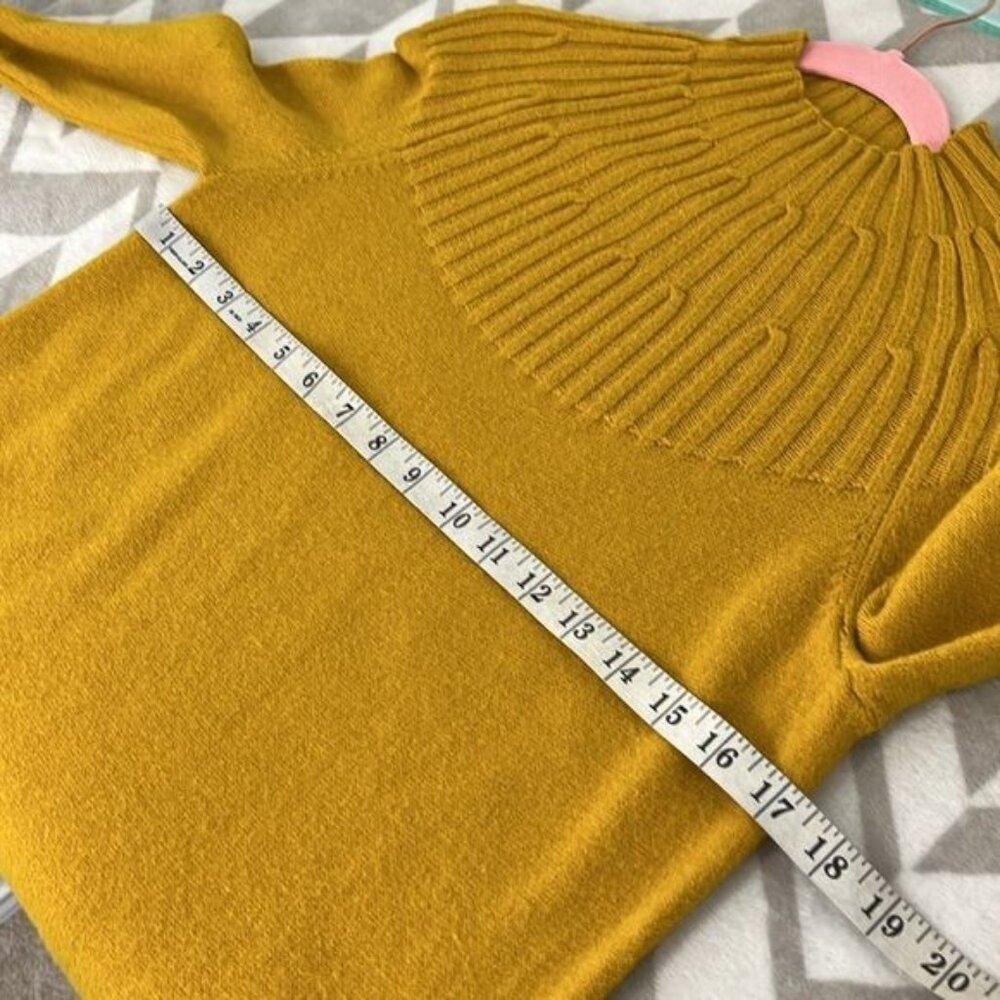 Anthropologie Welford Tunic‎ Sweater Mustard Yellow size XS - Picture 7 of 8